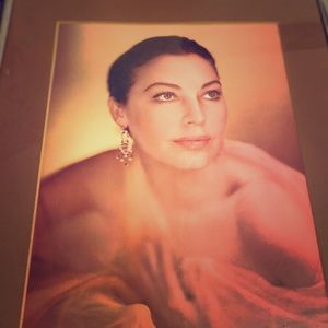 Professionally framed matted photo of Ava Gardner